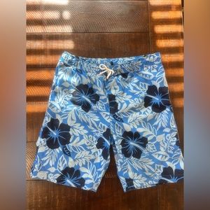 Lands End Boys Large HUSKY (14H-16H) swim trunks (C5)